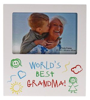 Worlds Best Grandma Kid Art 6x4 Frame