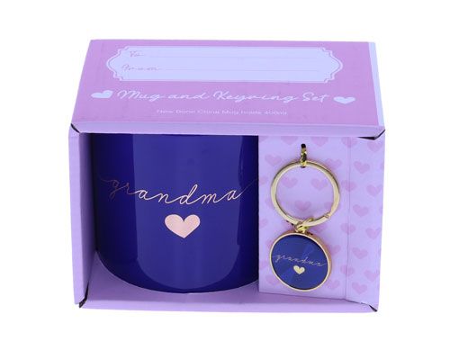 Grandma Gold Foil Mug Keyring