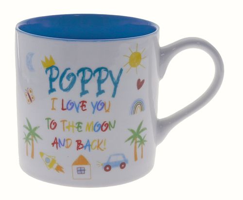 Poppy Kid Art Love You Mug