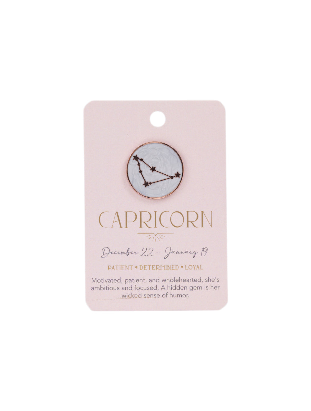 Capricorn Keepsake Pin
