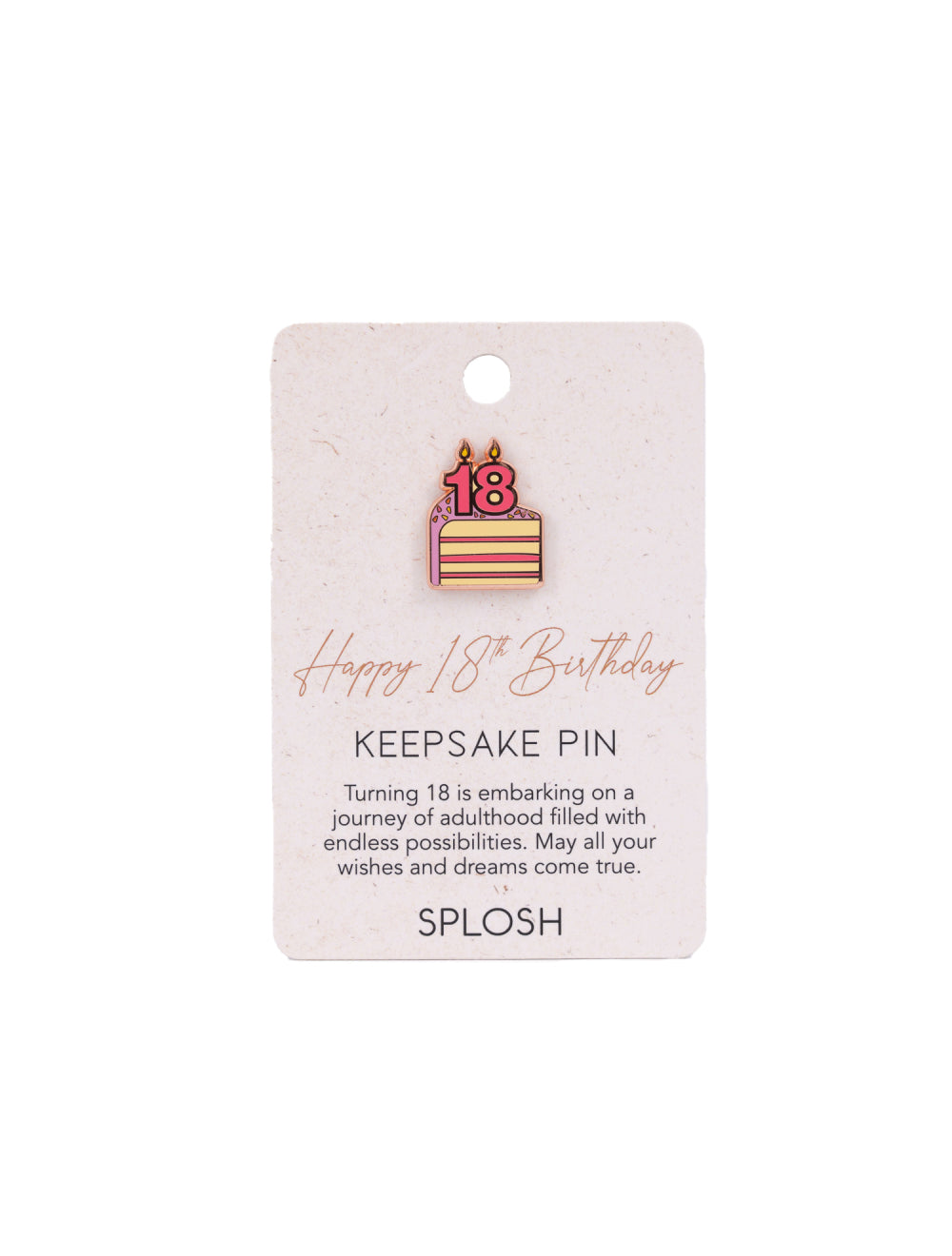 18th Birthday Keepsake Pin