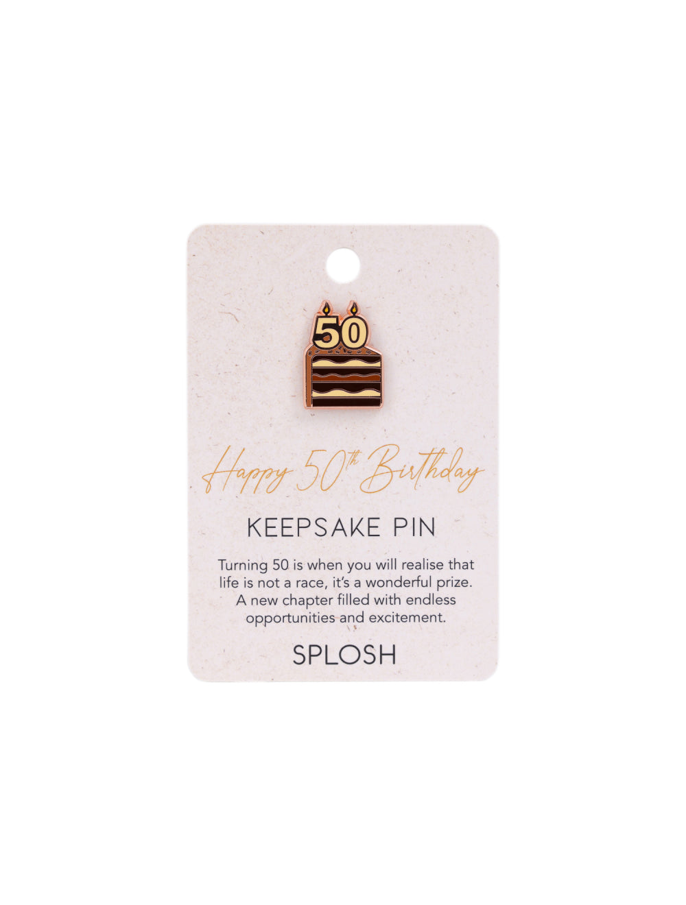 50th Birthday Keepsake Pin