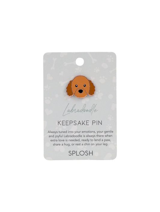 Labradoodle Keepsake Pin