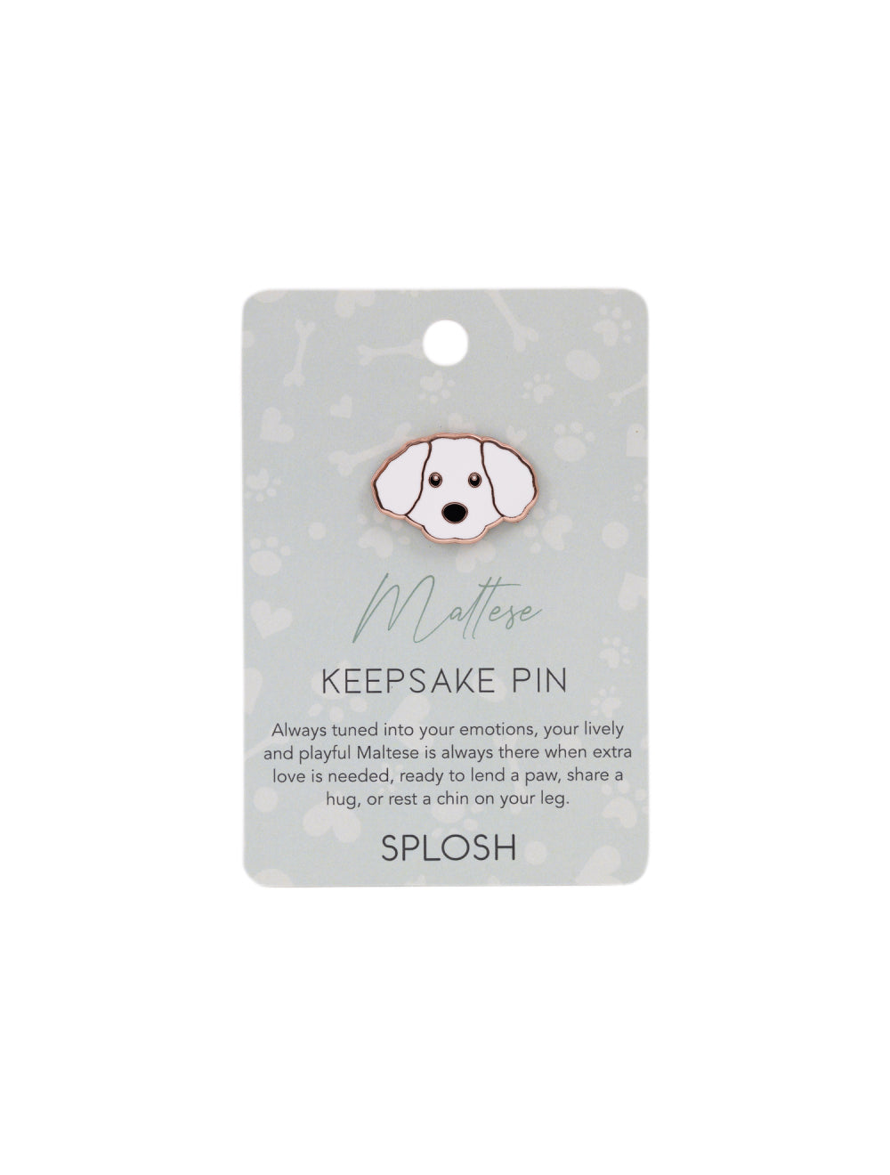 Maltese Keepsake Pin