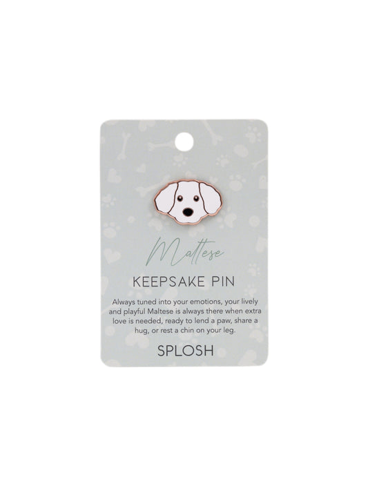 Maltese Keepsake Pin