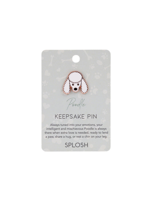 Poodle Keepsake Pin