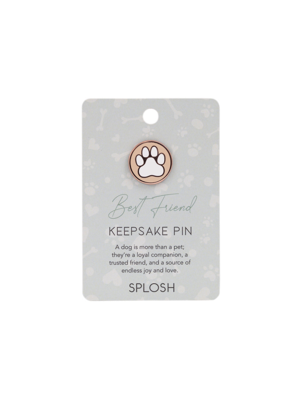 Dog Best Friend Keepsake Pin