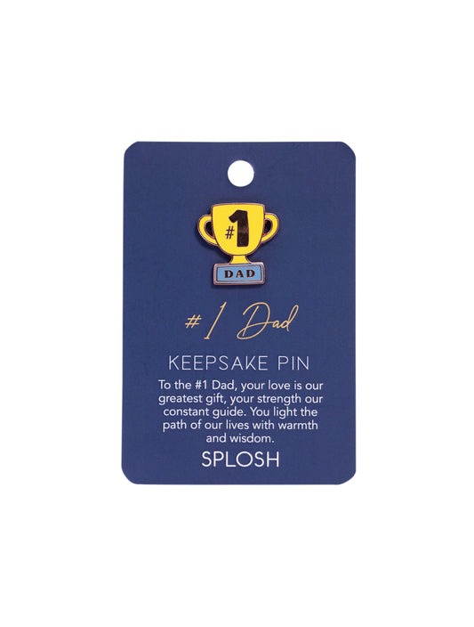 Fathers Day #1 Dad Keepsake Pin