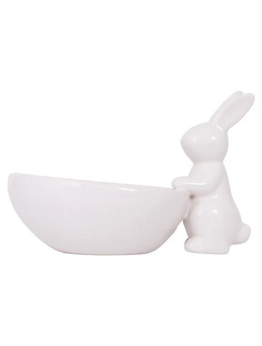 Easter Ceramic Bunny And Egg Bowl