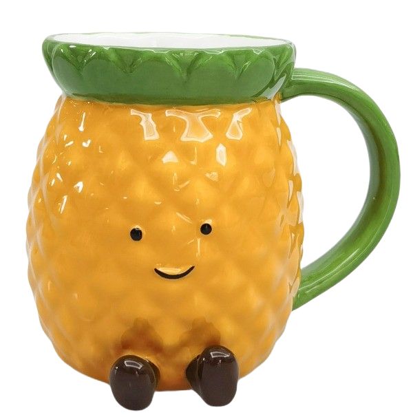 Penny Pineapple Friends Mug Yellow 10cm