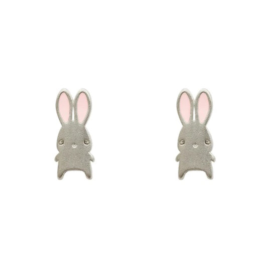 Earring Bunny Rabbit Silver