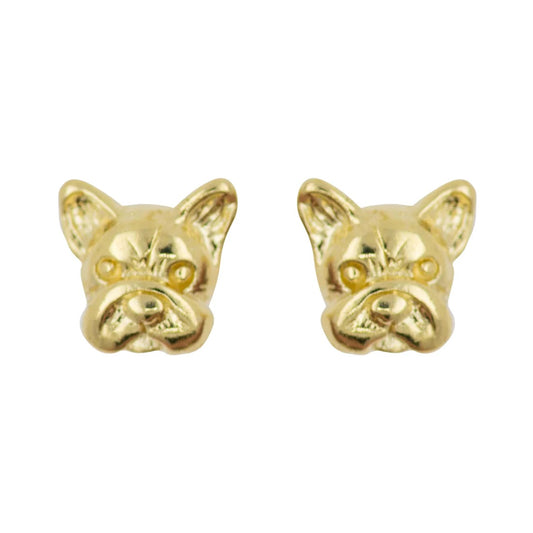 Earring French Bulldog Bubble Gold