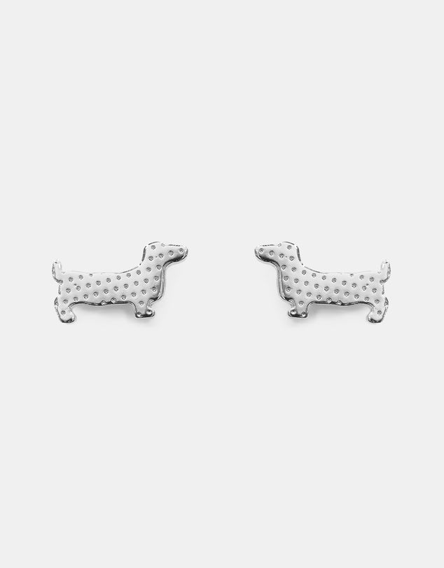 Earring Sausage Dog Silver