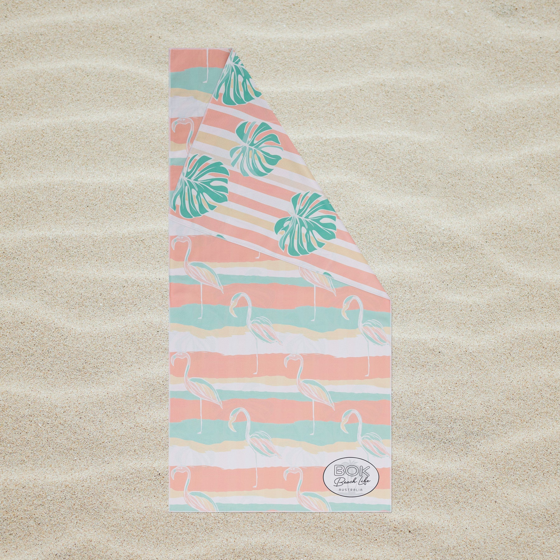 Sand Free Beach Towel - Flamingo Quays