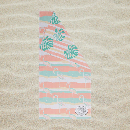 Sand Free Beach Towel - Flamingo Quays