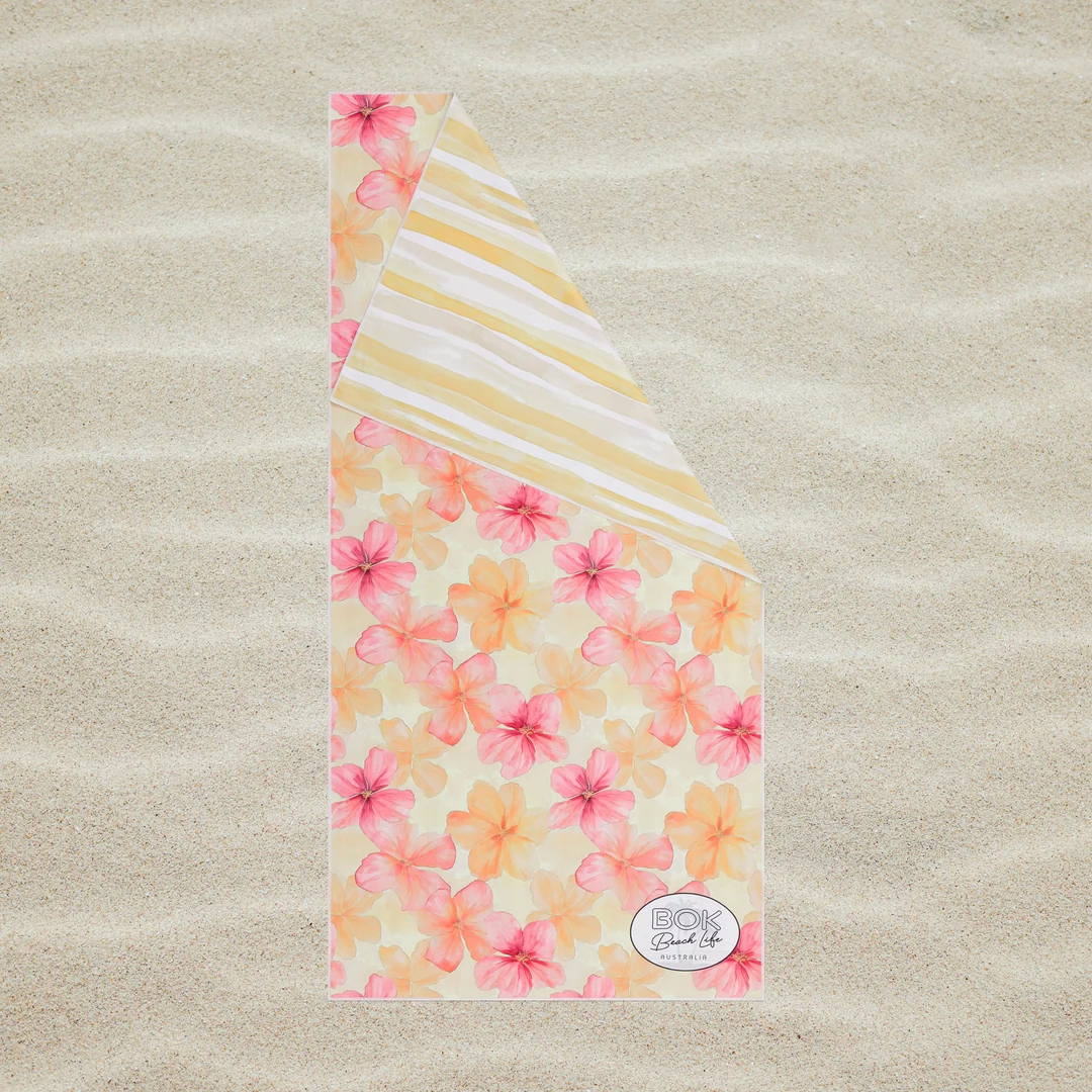 Sand Free Beach Towel - Hibiscus Bliss 