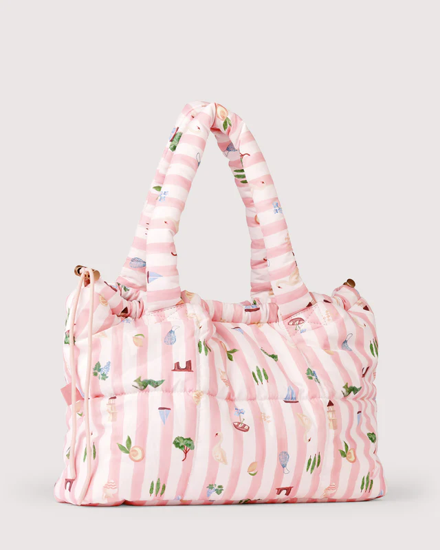 Boat Days Marshmallow Midi Tote 